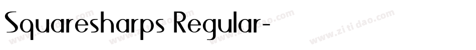 Squaresharps Regular字体转换
